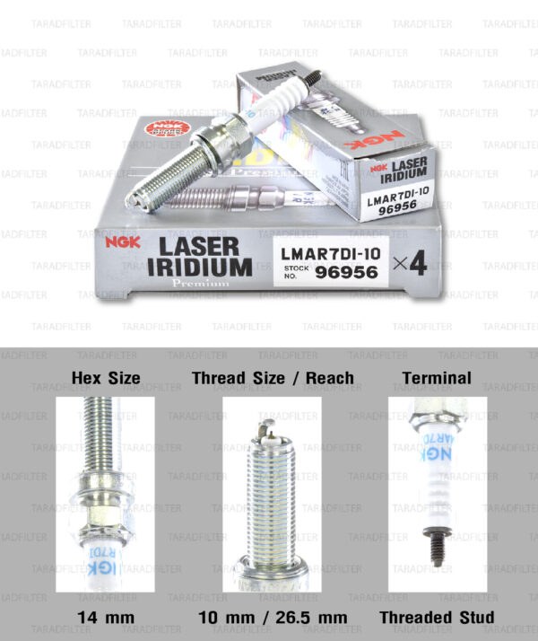 NGK หัวเทียน LASER IRIDIUM [ LKAR9BI-10 ] - Made in Japan