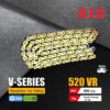 D.I.D โซ่ดี.ไอ.ดี รุ่น V-SERIES 520 VR มี O-RING สีทอง [ DID 520 VR ]