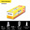 หัวเทียน NGK รุ่น NICKEL STANDARD ขั้ว NICKEL【 BP8ES 】ใช้สำหรับ JR120, S, ZR120, Tiara120, RX-Z, VR150 / RGV-S, SSS, Akira, Flash, Cool / KR150R, SP, Victor, Leo Star (AS120)