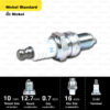 หัวเทียน NGK รุ่น NICKEL STANDARD ขั้ว NICKEL【 CMR5H 】 หัวเทียนเครื่องตัดหญ้า (4 จังหวะ)