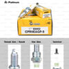 หัวเทียน NGK รุ่น G-POWER ขั้ว Platinum【 CPR9EAGP-9 】 ใช้สำหรับ Honda CB150R (2018-), CBR150R (2019-) / Yamaha Tracer 900 (2018-2020), YZF 450F (2018), XSR 900 (2016)