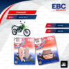 EBC ชุดผ้าเบรกหน้า-หลัง รุ่น Off road Sintered ใช้สำหรับรถมอเตอร์ไซค์ Kawasaki KLX 250 ปี 09-17 [ FA135R-FA131R ]