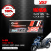 YSS โช๊คแก๊ส G-SIX อัพเกรด Honda CLICK125i ปี 2012 ขึ้นไป / CLICK150i ปี 2018 ขึ้นไป【 OC302-330T-0AL-588E 】 โช๊คเดี่ยว สปริงดำ/กระบอกดำ [ โช๊ค YSS แท้ ประกันโรงงาน 1 ปี ]