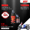 YSS โช๊คแก๊ส G-SIX อัพเกรด Honda Click110 ปี 2006-2010 , Scoopy-i 110 ปี 2010-2013 / Yamaha Mio115 ปี 2003-2010 , Fino115 ปี 2007-2015【 OC302-300T-01AL-358E 】 โช๊คเดี่ยวหลัง สปริงแดง/กระบอกดำ/แกนทอง [ โช๊ค YSS แท้ ประกันโรงงาน 1 ปี ]