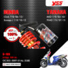 YSS โช๊คแก๊ส G-SIX อัพเกรด Honda Click110 ปี 2006-2010 , Scoopy-i 110 ปี 2010-2013 / Yamaha Mio115 ปี 2003-2010 , Fino115 ปี 2007-2015【 OC302-300T-01AL-358E 】 โช๊คเดี่ยวหลัง สปริงแดง/กระบอกดำ/แกนทอง [ โช๊ค YSS แท้ ประกันโรงงาน 1 ปี ]