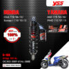 YSS โช๊คแก๊ส G-SIX อัพเกรด Honda Click110 ปี 2006-2010 , Scoopy-i 110 ปี 2010-2013 / Yamaha Mio115 ปี 2003-2010 , Fino115 ปี 2007-2015【 OC302-300T-01AL-588E 】 โช๊คเดี่ยวหลัง สปริงดำ/กระบอกดำ/แกนแดง [ โช๊ค YSS แท้ ประกันโรงงาน 1 ปี ]