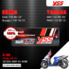 YSS โช๊คแก๊ส G-SIX อัพเกรด Honda Click110 ปี 2006-2010 , Scoopy-i 110 ปี 2010-2013 / Yamaha Mio115 ปี 2003-2010 , Fino115 ปี 2007-2015【 OC302-300T-01-858E 】 โช๊คเดี่ยวหลัง สปริงแดง/กระบอกดำ/แกนดำ [ โช๊ค YSS แท้ ประกันโรงงาน 1 ปี ]