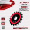 ALPHA SPROCKET สเตอร์หน้า 17 ฟัน (มียางซับเสียง) ใช้สำหรับมอเตอร์ไซค์ Triumph 900 BONNEVILLE T100 ('17-'21) / STREET TWIN 900 ('16-'21) / 900 Street Scrambler ('16-'21) [ APF3601.17RB ]