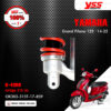 YSS โช๊คแก๊ส K-EURO อัพเกรด Yamaha Grand Filano ปี 2014-2022【 OK302-315-17-859 】 โช๊คเดี่ยวหลัง สปริงสีแดง/กระบอกสีเงิน [ โช๊ค YSS แท้ ประกันโรงงาน 1 ปี ]