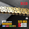 D.I.D โซ่ ดี.ไอ.ดี PRO STREET รุ่น VX-SERIES 525 VX3 สีทอง มีโอริง X-RING [ DID 525-130 VX3 ]