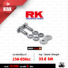 RK TAKASAGO CHAIN โซ่มอเตอร์ไซค์ [ รุ่น 520KRX ] RX-Ring ขนาด 520-120 ข้อ ข้อต่อหมุดย้ำ สีเหล็ก (STANDARD) [520-120 520KRX RX-RING STD]