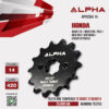 ALPHA SPROCKET สเตอร์หน้า 14 ฟัน (420) ใช้สำหรับ Honda Wave110i / Wave125i / MSX / New MSX/ New Grom / Dream Supercub [ APF0304.14 ]