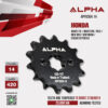 ALPHA SPROCKET สเตอร์หน้า 14 ฟัน (420) ใช้สำหรับ Honda Wave110i / Wave125i / MSX / New MSX/ New Grom / Dream Supercub [ APF0304.14 ]