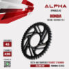 ALPHA SPROCKET สเตอร์หลัง 45 ฟัน (428) สีดำ ใช้สำหรับมอเตอร์ไซค์ Honda CB150R / CBR150R ('19>) [ APR0635.45 ]