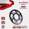 ALPHA SPROCKET สเตอร์หลัง 45 ฟัน (428) สีดำ ใช้สำหรับมอเตอร์ไซค์ Honda CB150R / CBR150R ('19>) [ APR0635.45 ]