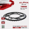 ALPHA SPROCKET สเตอร์หลัง 45 ฟัน (525) สีดำ ใช้สำหรับมอเตอร์ไซค์ Yamaha MT-07 / FZ-07 / MT-09 / FZ-09 / YZF-R6 [ APR1113.45 ]