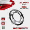 ALPHA SPROCKET สเตอร์หลัง 42 ฟัน (525) สีดำ ใช้สำหรับมอเตอร์ไซค์ Honda CB650F / CBR650F / CB650R [ APR1127.42 ]