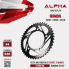 ALPHA SPROCKET สเตอร์หลัง 44 ฟัน (525) สีดำ ใช้สำหรับมอเตอร์ไซค์ Honda CB650F / CBR650F / CB650R [ APR1127.44 ]