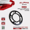 ALPHA SPROCKET สเตอร์หลัง 43 ฟัน (520) สีดำ ใช้สำหรับมอเตอร์ไซค์ Honda CB500X ('13-'18) / CBR500R ('13-'21) / CB500F ('13-'21) / 750 X-Adv / NC700 / NC750 [ APR1128.43 ]