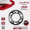 ALPHA SPROCKET สเตอร์หลัง 49 ฟัน (428) สีดำ ใช้สำหรับมอเตอร์ไซค์ Yamaha YZF-R15 ('17-'22) / MT-15 ('18-'22) / XSR155 [ APR1140.49 ]