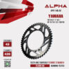 ALPHA SPROCKET สเตอร์หลัง 49 ฟัน (428) สีดำ ใช้สำหรับมอเตอร์ไซค์ Yamaha YZF-R15 ('17-'22) / MT-15 ('18-'22) / XSR155 [ APR1140.49 ]