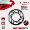 ALPHA SPROCKET สเตอร์หลัง 54 ฟัน (428) สีดำ ใช้สำหรับมอเตอร์ไซค์ Yamaha YZF-R15 ('17-'22) / MT-15 ('18-'22) / XSR155 [ APR1140.54 ]