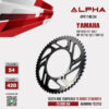 ALPHA SPROCKET สเตอร์หลัง 54 ฟัน (428) สีดำ ใช้สำหรับมอเตอร์ไซค์ Yamaha YZF-R15 ('17-'22) / MT-15 ('18-'22) / XSR155 [ APR1140.54 ]