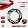 ALPHA SPROCKET สเตอร์หลัง 38 ฟัน (520) สีดำ ใช้สำหรับมอเตอร์ไซค์ Honda CBR250 / CB300F / CBR300 [ APR1201.38 ]