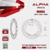 ALPHA SPROCKET สเตอร์หลัง 38 ฟัน (520) สีดำ ใช้สำหรับมอเตอร์ไซค์ Honda CBR250 / CB300F / CBR300 [ APR1201.38 ]