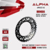 ALPHA SPROCKET สเตอร์หลัง 43 ฟัน (520) สีดำ ใช้สำหรับมอเตอร์ไซค์ Honda CRF250 L / CRF250 M / CRM250 / CRF250 R [ APR1237.43 ]