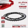 ALPHA SPROCKET สเตอร์หลัง 42 ฟัน (520) สีดำ ใช้สำหรับมอเตอร์ไซค์ Kawasaki KLX250 / D-tracker250 [ APR1316.42 ]