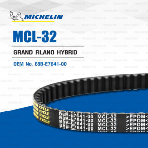 MICHELIN สายพานสำหรับสกู๊ตเตอร์ Yamaha Grand Filano Hybrid [ MCL-32 ] ใช้แทน B8B-E7641-00