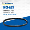 MICHELIN สายพานสำหรับสกู๊ตเตอร์ LAMBRETTA V125 / V200 [ MCL-A33 ] ใช้แทน 818*19.7*28T/28D