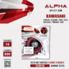 ALPHA SPROCKET สเตอร์หน้า 15 ฟัน มียาง ใช้สำหรับ Kawasaki Ninja250 / Ninja300 / Z250 / Z300 / Versys300 / Ninja400 / Z400 [ APF1317.15RB ]