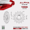 ALPHA SPROCKET สเตอร์หน้า 15 ฟัน มียาง ใช้สำหรับ Yamaha YZF-R3 / MT-03 [ APF1333.15RB ]