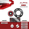 ALPHA ชุดโซ่สเตอร์ เปลี่ยน Honda X-Adv750 / NC700 / NC750 โซ่ JOMTHAI ZX-ring สีเหล็ก