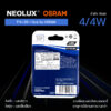 NEOLUX หลอดไฟหน้ามอเตอร์ไซค์ T19 LED / Dual by OSRAM ไฟ 2 สีในหลอดเดียว [ 13.5V 4/4W ]