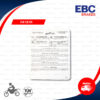 EBC ผ้าเบรก รุ่น Off road Sintered ใช้สำหรับรถมอเตอร์ไซค์ KTM EXC-F 250 '06-'22 / EXC-F 350 Six Days '12-'22 [ FA181R ]