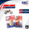 EBC ชุดผ้าเบรก รุ่น Off road Sintered / TT PADS ใช้สำหรับรถมอเตอร์ไซค์ KTM EXC-F 250 '06-'22 / EXC-F 350 Six Days '12-'22 [ FA181R-FA368TT ]