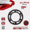 ALPHA SPROCKET สเตอร์หลัง 42 ฟัน ใช้สำหรับ HONDA CRF300L [ APR1243.42 ]