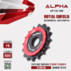 ALPHA สเตอร์หน้า 16 ฟัน Royal Enfield รุ่น 650 Continental / 650 Interceptor (525) [ APF1703.16RB ]