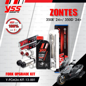 YSS ชุดโช๊คหน้า FORK UPGRADE KIT อัพเกรด ZONTES 350E '25> / 350D '24>【 Y-FCM34-KIT-13-001 】